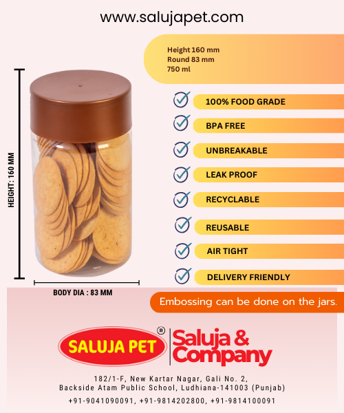 Long Cap Jars Screw Type Lid